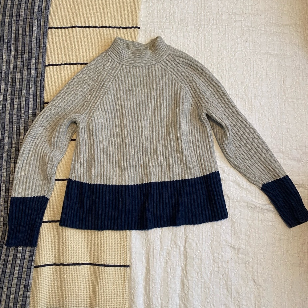 Banana Republic Mockneck Colorblock Sweater